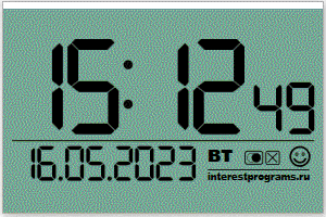 Цифровые часы на графике WPF