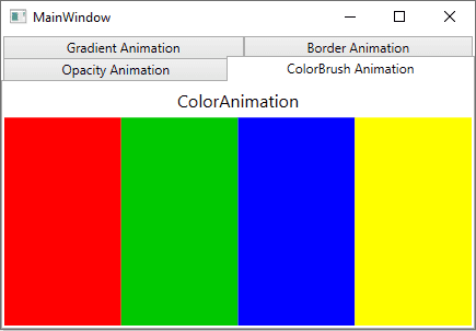 WPF, Анимация цвета